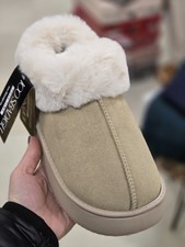 Pantofole Donna In E Out Camel