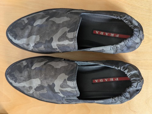 Mocassino prada nylon mimetico - prada,